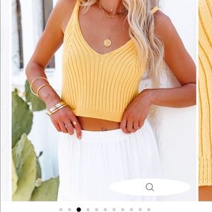 NWOT VICI collection - Chella Blend Crop Top